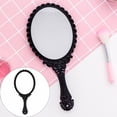 thumbnail image 1 of Makeup Magnifying Glass-Hand Makeup Handheld Decorative Personal Vintage Cosmetic Travel Hand Vintage Handheld with Handle Vanity Makeup Travel, Handheld Makeup Mirror Black, Plasticback to Campus,, 1 of 9