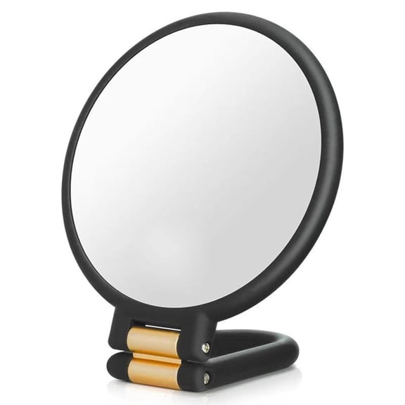 Makeup Magnifying Mirror Travel Hand Mirrors with Handle - Double Side Handheld Mirror with Adjustable Handle/Stand 50x
