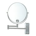 thumbnail image 1 of Makeup Mirror 10x Magnification, Double-Sided Swivel Mirror Wall Mount, 1 of 5