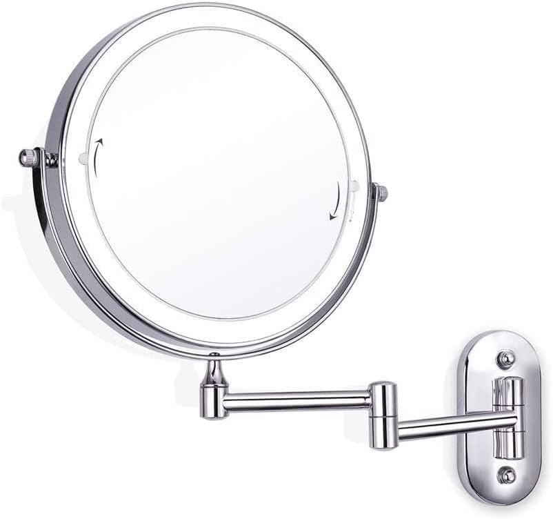Makeup Mirror, Bathroom Vanity Mirrors Magnifying,Wall Mount LED ...