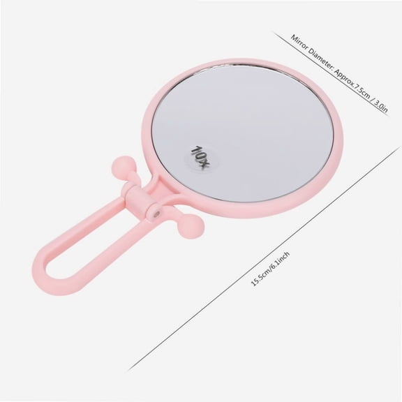 Makeup Mirror,Double Sided Makeup Mirror 10x Magnifying Foldable Handheld Cosmetic Mirror For Home Travel,10x Magnifying Makeup Mirror