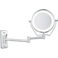 Makeup Mirror, LED DoubleSided Magnifying Makeup Mirror, 6" Diameter