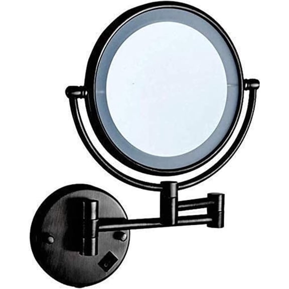 Makeup Mirror LED Makeup Mirror Double-Sided Wall Mounted Bathroom Mirror Vanity Makeup and Shaving Mirror | 8 inch 3X Magnification