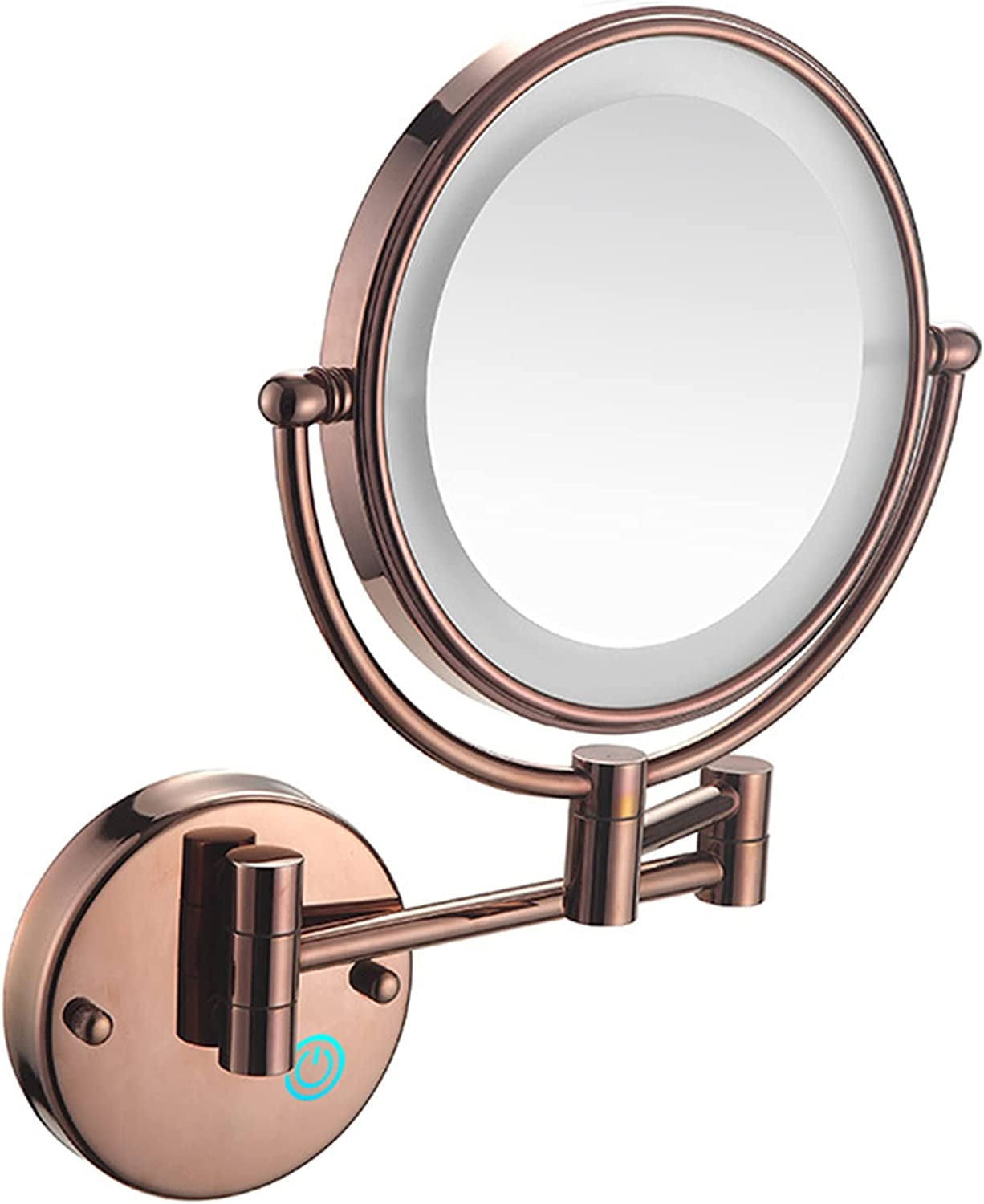 Makeup Mirror with Touch Switch LED Lights and 10x Magnification 8 Inch