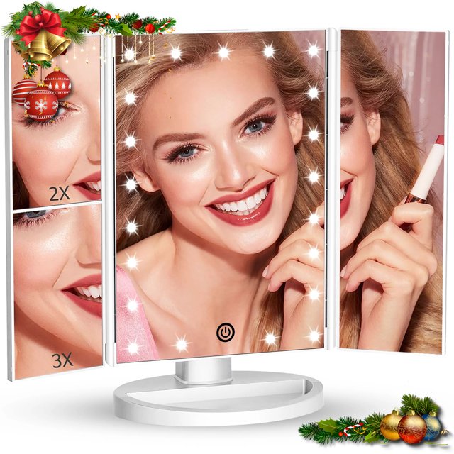 Makeup Mirror Vanity Mirror with Lights, 1X 2X 3X Magnification