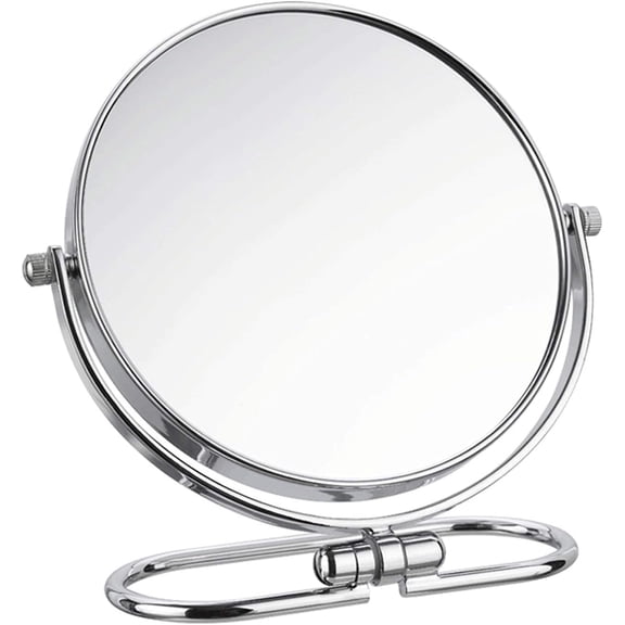 Makeup Mirror Wall Mounted Makeup Mirror,6/8 Inch 3X Magnifying Shaving Mirror,Double- Sided Extendable Bathroom Mirror, Vanity Mirror Chrome Finished