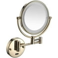 thumbnail image 1 of Makeup Mirror Wall Mounted Sensor Mirror Makeup Shaving Mirror LED Lighted Bathroom Mirror for Hotel Vanity with Adjustable Extendable 8 inch 5X Magnification, 1 of 4