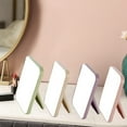 thumbnail image 1 of Makeup Mirror under $5! kkbbma Table Desk Vanity Makeup Mirror, Portable Mirror with Stand, Tavel Make Up Mirror Hanging Bathroom for Shower Shaving, 1 of 9