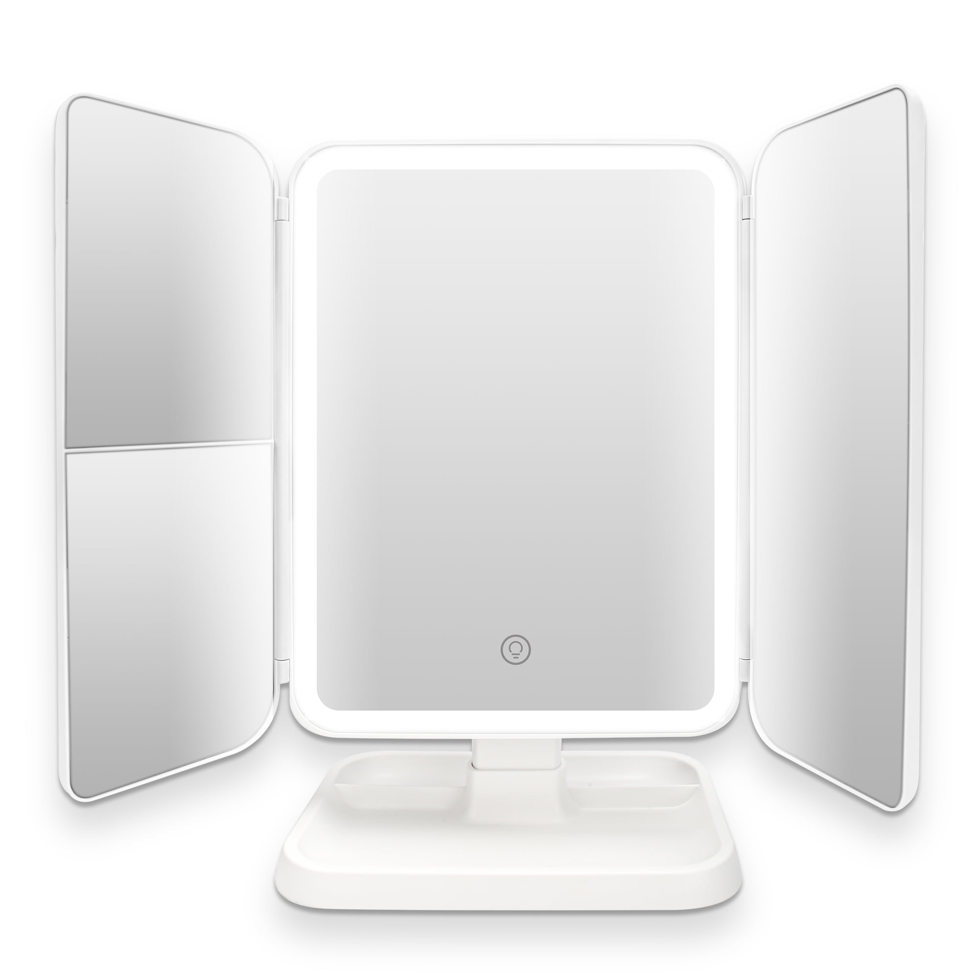 Makeup Mirror with 78 LED Lights, 1x 2X 3X Magnification, Lighted Makeup Mirror, Touch Control