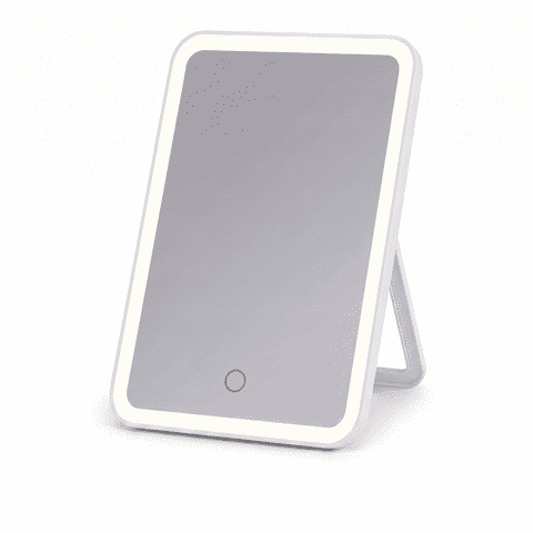 Makeup Mirror with Lights Bluetooth, Adjustable Brightness, Wireless Makeup Mirror for Desk, Dorm, Gifts for Women