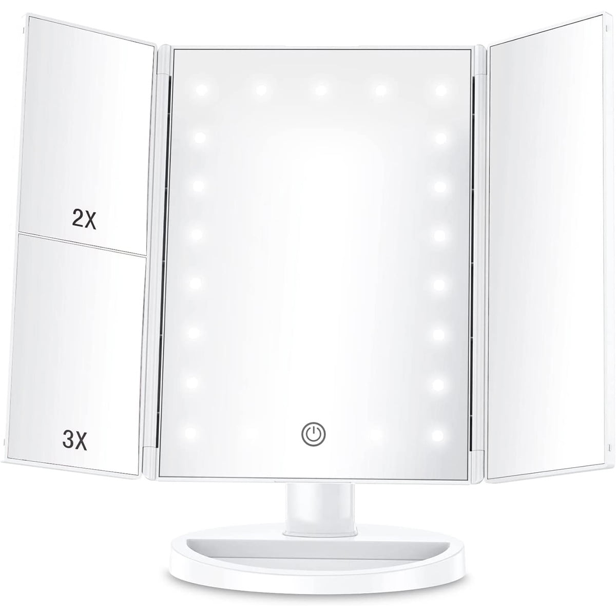 Makeup Mirror with Lights, Lighted Makeup Mirror with 22Pcs LED Lights