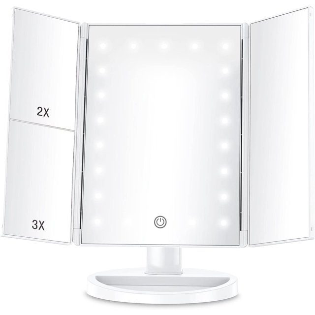 Makeup Mirror with Lights, Lighted Makeup Mirror with 22Pcs LED Lights