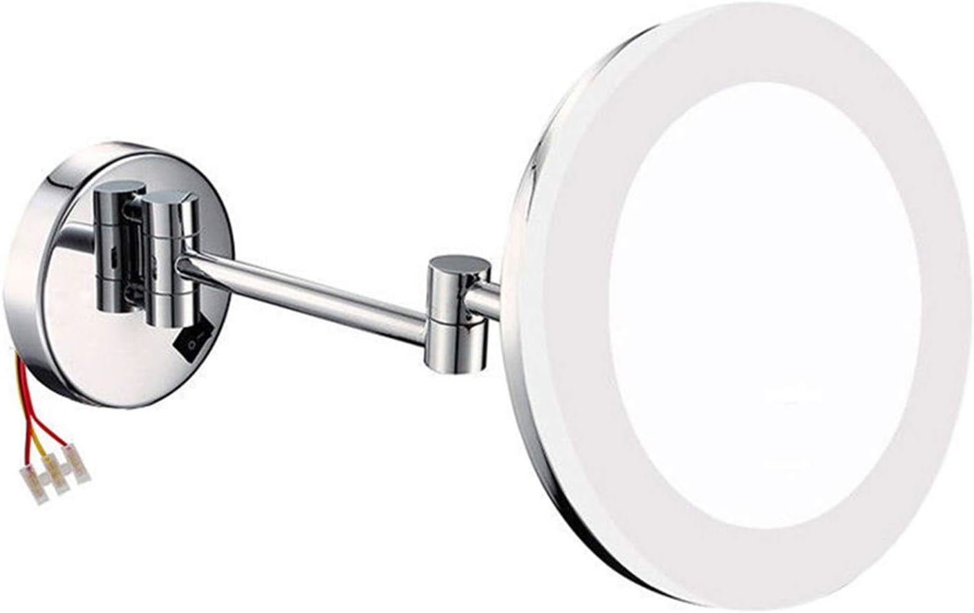 Makeup Mirror with Lights and Magnification, 8 inch Brass Chrome ...