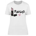 thumbnail image 1 of Makeup My Lips T-Shirt Women -Image by Shutterstock, Female Medium, 1 of 2