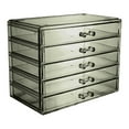 thumbnail image 1 of Makeup Organizer 5 Drawer Acrylic Storage for Cosmetics Jewelry and Beauty Supplies - Clear Organizer for Girl's Room and College Dorm Countertop Bat, 1 of 5
