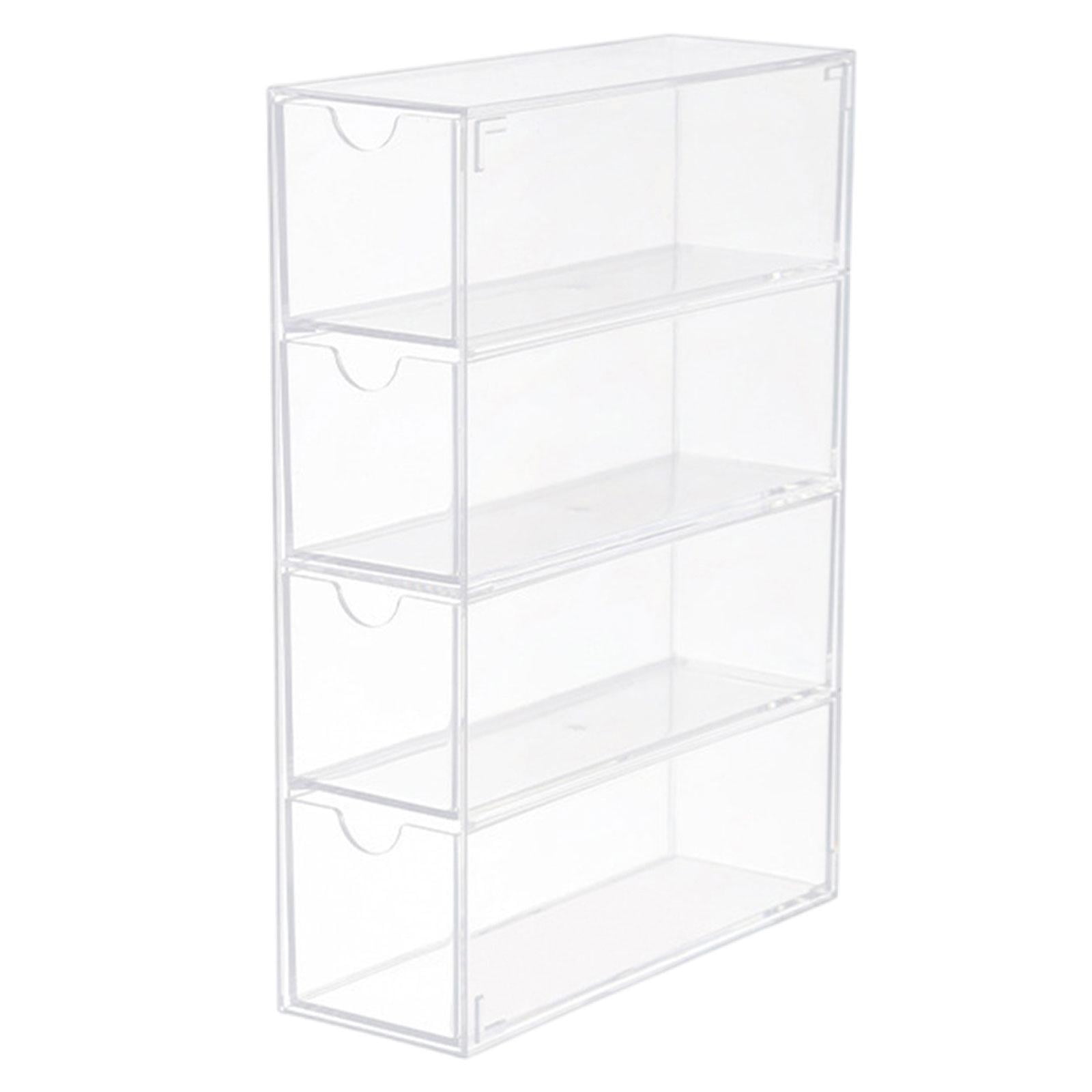  Cq acrylic Clear Cosmetics Organizer Stackable Makeup Storage  Drawers,3 Drawers for The Home Edit Containers For Jewelry Hair Accessories  Nail Polish Lipstick Make up Marker Pen Organizing : Beauty & Personal