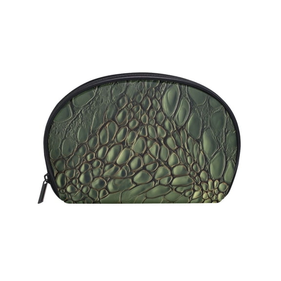 Makeup Organizer Case Cosmetic Makeup Bag Travel Toiletry Pouch Bag with Full Print Design Crocodile