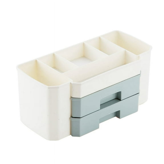 Makeup Organizer Cosmetic Case for Jewelry Hair Accessories Beauty Skincare Product Organizing Makeup Storage Box,Blue