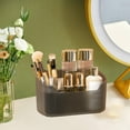 thumbnail image 1 of Makeup Organizer and Cosmetic Storage Box, Durable Transparent Plastic Case for Makeup Brushes, Eyeshadow Palettes, Beauty Products Organization, Portable Design, 1 of 6
