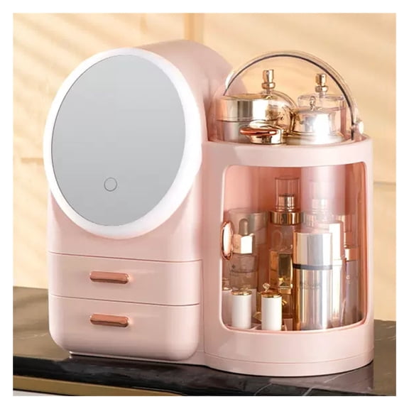 Makeup Organizer,Cosmetics Storage Display Cases,Skincare Organizers with Drawer and Lid,Large Capacity Makeup Vanity Organizers Boxes for Bathroom, Dresser,Countertop