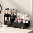 thumbnail image 1 of Makeup Organizer Countertop Rotating Makeup Organizer for Vanity Large Capacity Cosmetic Display Case with Makeup Brush Holder Cosmetic Organizer Countertop, 1 of 8