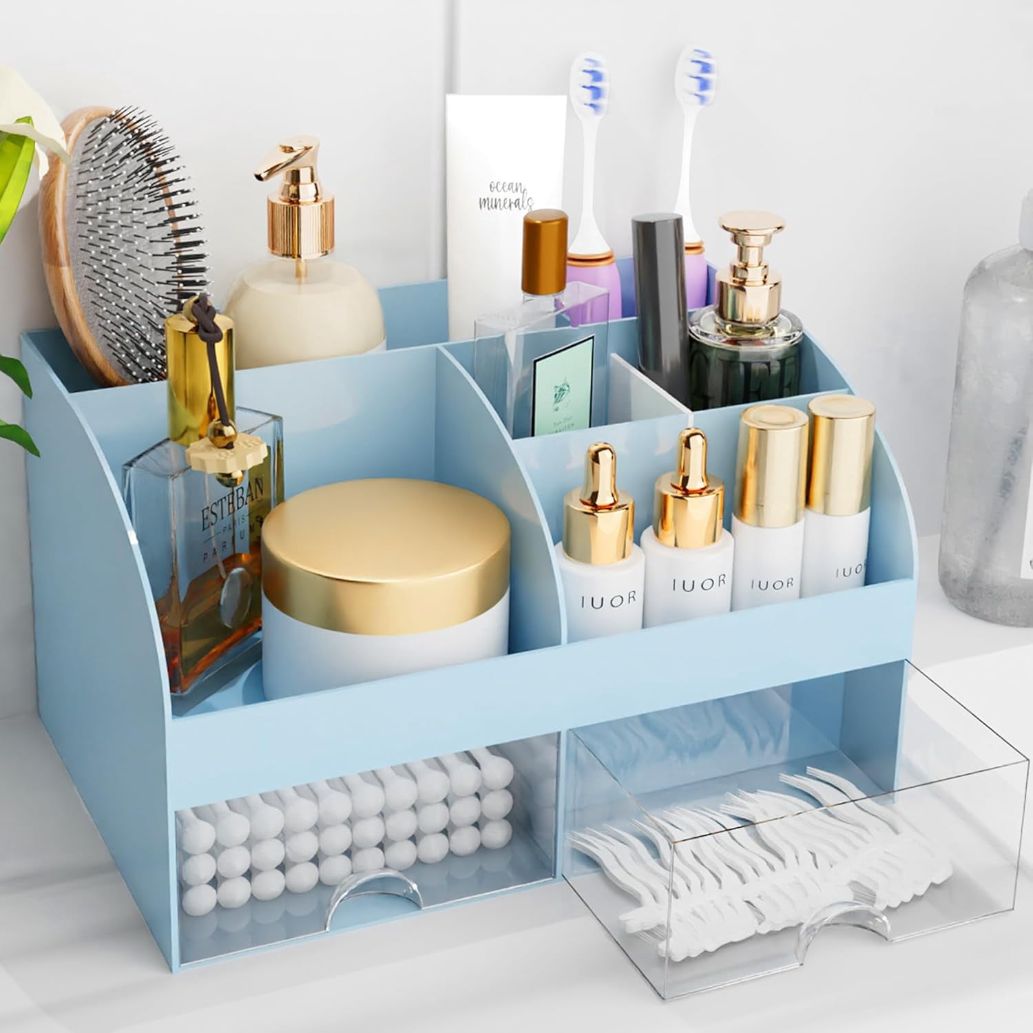 Makeup Organizer with Drawers, Cosmetic Storage for Dresser Vanity and ...