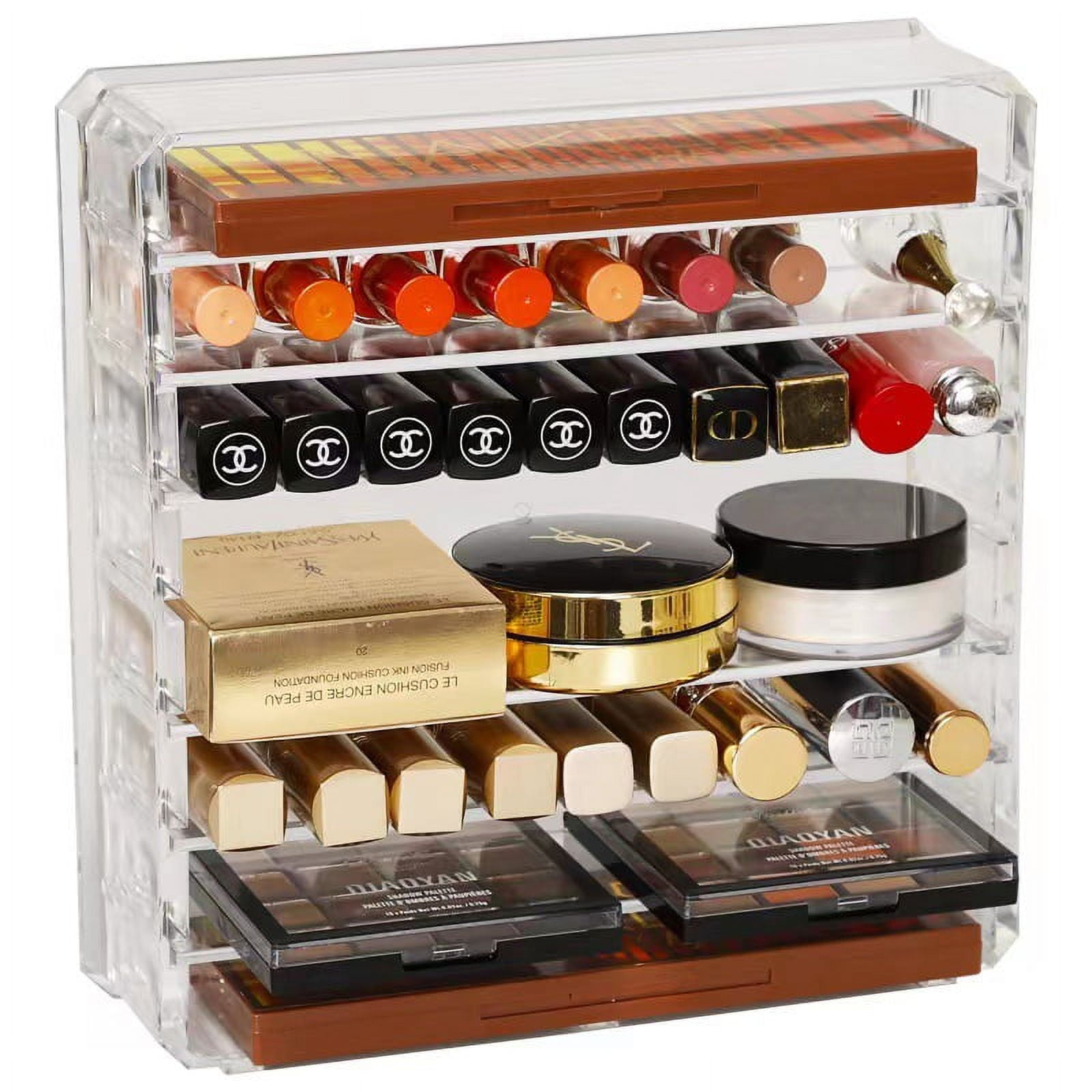 Makeup Organizer for Eyeshadow Palette and Lipstick Organizer, Acrylic ...