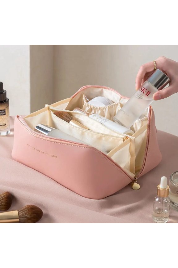 Makeup Organizer Female Toiletry Kit Bag Make Up Case Storage Pouch Luxury Lady Box, Cosmetic Bag, Organizer Bag For Travel Zip