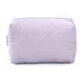 thumbnail image 1 of Makeup Organizer Lavender Cosmetic Bag Bow Pattern Makeup Bag Lightweight Travel Gift for Her 8X6X3.5 Inch, 1 of 6