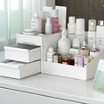 thumbnail image 1 of Makeup Organizer, Skin Care Organizers and Storage Box with Drawers for Vanity, Bathroom Countertop Holder for Lipstick Skincare Perfume Brush, Dresser Desk Top Cosmetics Display Case, 1 of 3