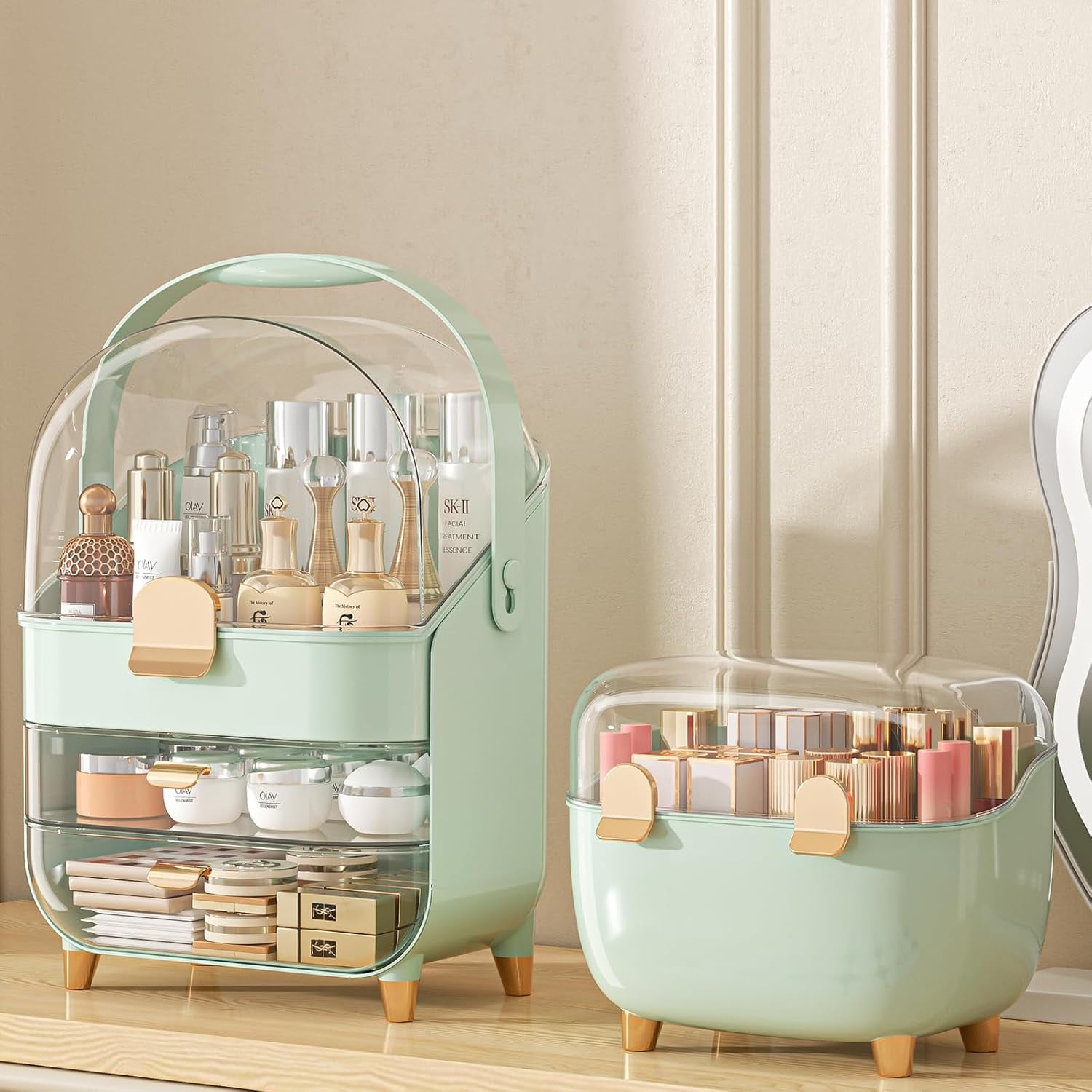 Cosmetic Organizer With Mirror - A Must Have Thing For All Girls