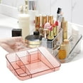 thumbnail image 1 of Makeup Organizer Tray Brush Holder Cosmetics Display Cabinet Storage Box Suitable For Vanity Countertops Bathroom Drawer Compartments Clear Acrylic Storage Case,B,Plastic, 1 of 7