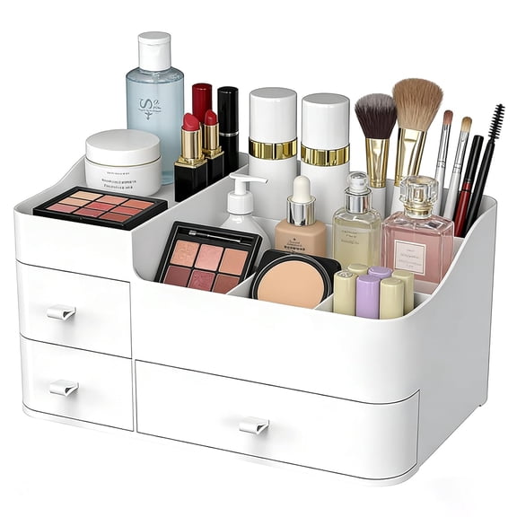 MY Makeup Organizer Tween Girls Gifts,Large Capacity Bathroom Organizer and Storage with Drawers Trendy Stuff ,Vanity,Bathroom Countertop,Bedroom Storage for Skincare,Cosmetics,Perfume,Brushes,