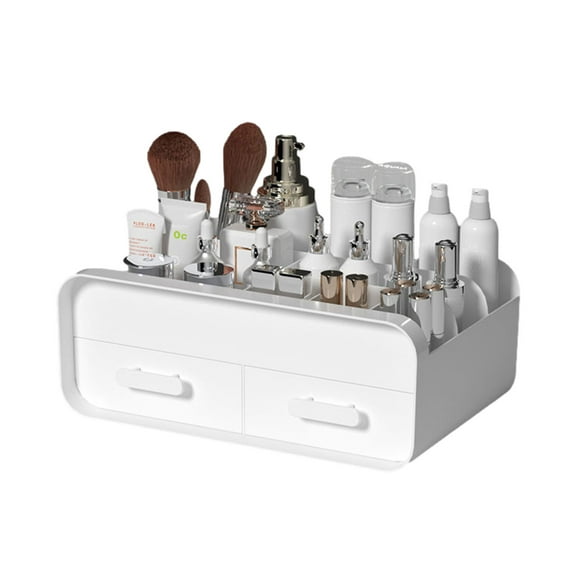 Makeup Organizer for Vanity, Cosmetic Storage Box, Cosmetic Display Cases with Drawers Ideal for Bedroom and Bathroom Countertops