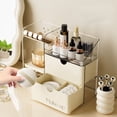 thumbnail image 1 of Makeup Organizer for Vanity, Plastic Adjustable Drawer Storage Box with Dividers for Cosmetics Jewelry, Home Bathroom Organizer, 1 of 6