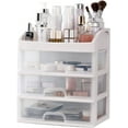 thumbnail image 1 of Makeup Organizer with 3 Drawers, Emapoy Makeup Box, Makeup Storage for Vanity, Bathroom Counter, 1 of 8