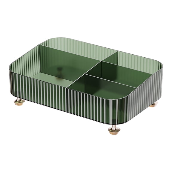 Makeup Organizers And Storage 26 cm x 19 cm x 10 cm Polymer Drawer Container For Vanity Desk Bathroom Countertops With Non-Slide Feet