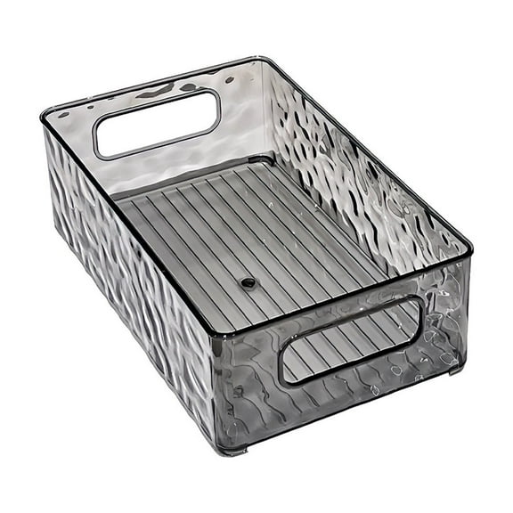 Makeup Organizers Glacier Pattern Storage Box High Value Bathroom Desktop Cosmetic Organiser Plastic with Handle Storage Basket