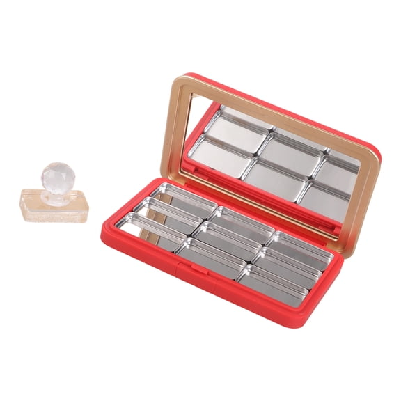 Makeup Organizers Plastic Case For Eyeshadow Blushes Highlighter Travel Friendly And Sturdy