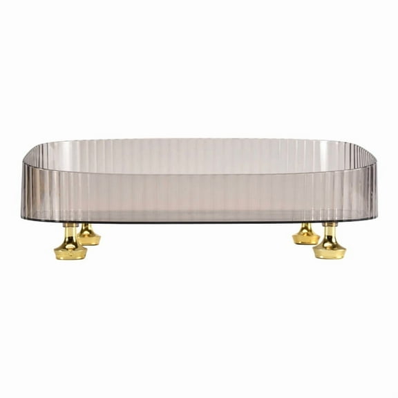 Makeup Perfume Organiser Key Storage Ornaments Decorative Dresser Tray, Countertop Organizer Tray for Cosmetics,B