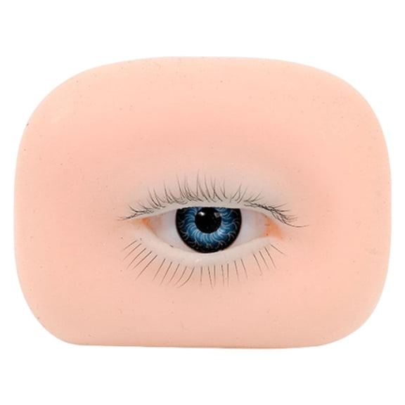 Makeup Practice Board Eyelash Mannequin Face Silicone Material for Beginners and Beauty Salon Training Use