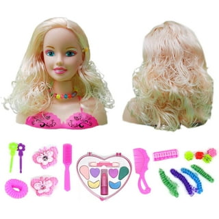 Half Body Doll Toy Makeup Hairstyle  Makeup Head Toy Children - Children  Doll Toy - Aliexpress
