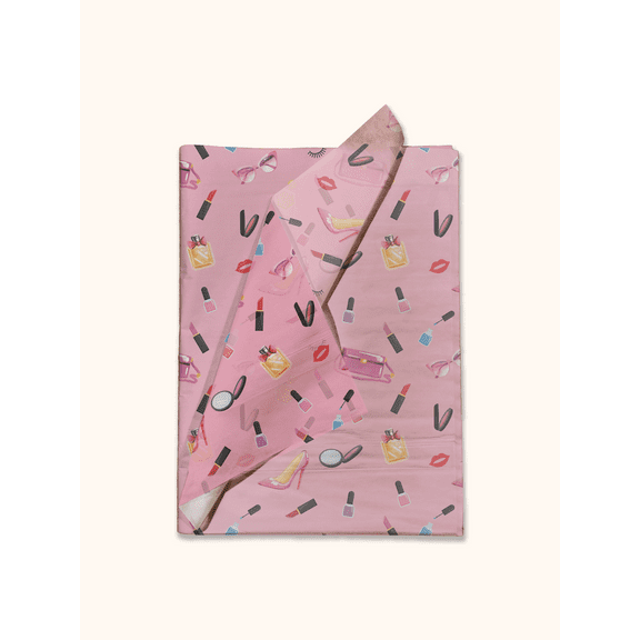 Makeup Printed Tissue Paper - Decorative Tissue for Decoupage - Fashion Tissue Paper | 24 Sheets 20" x 30"