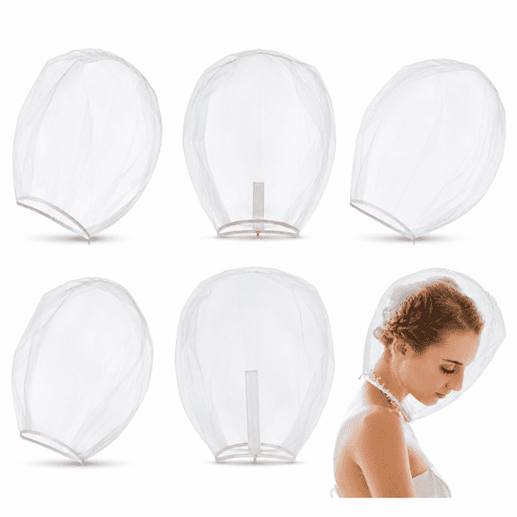 Makeup Protector Hood, Reusable 6 Pack Breathable Mesh Face Cover with Zipper for Hair & Makeup Protection, Wedding, Bridal, Salon, Travel and Daily Use