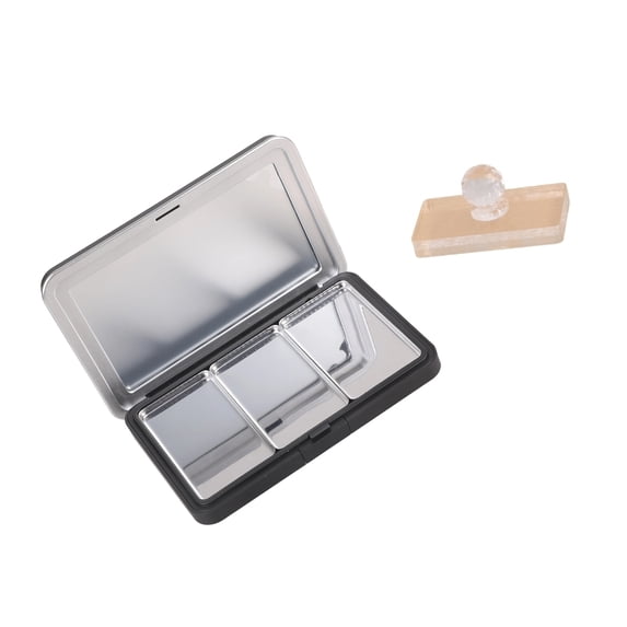 Makeup Refillable Palette With Glasses Convenient Case For Eyeshadow Blushes Travel Friendly Sturdy Materials