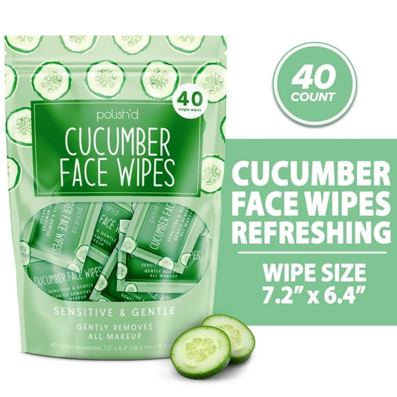 Makeup Remover Wipes Single Individually Wrapped Face Cleanse Wipes 40 Count Makeup Wipes