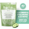 thumbnail image 1 of Makeup Remover Wipes Single Individually Wrapped Face Cleanse Wipes 40 Count Makeup Wipes, 1 of 7