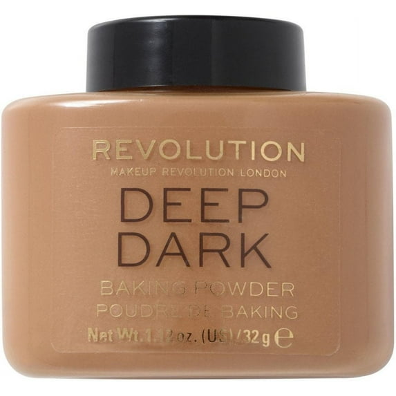 Makeup Revolution Loose Baking Powder - Deep Dark (for dark and deep skin tones)