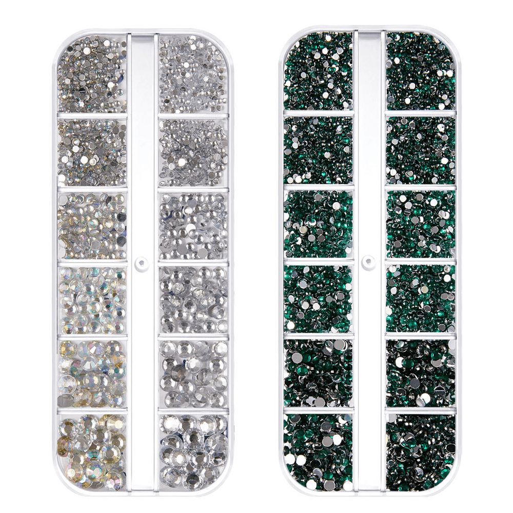 3940 Pcs Nail Art Rhinestones Set,Face Gems Rhinestones for Makeup,Color  Flatback Makeup Rhinestones for Eyes,Crafts,Clothes,6 Size Nail Gems with  rhinestones P…