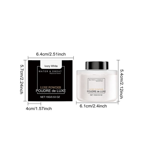 Makeup Setting Powder, Long-Lasting Coverage, Mattifies & Reduces Shine